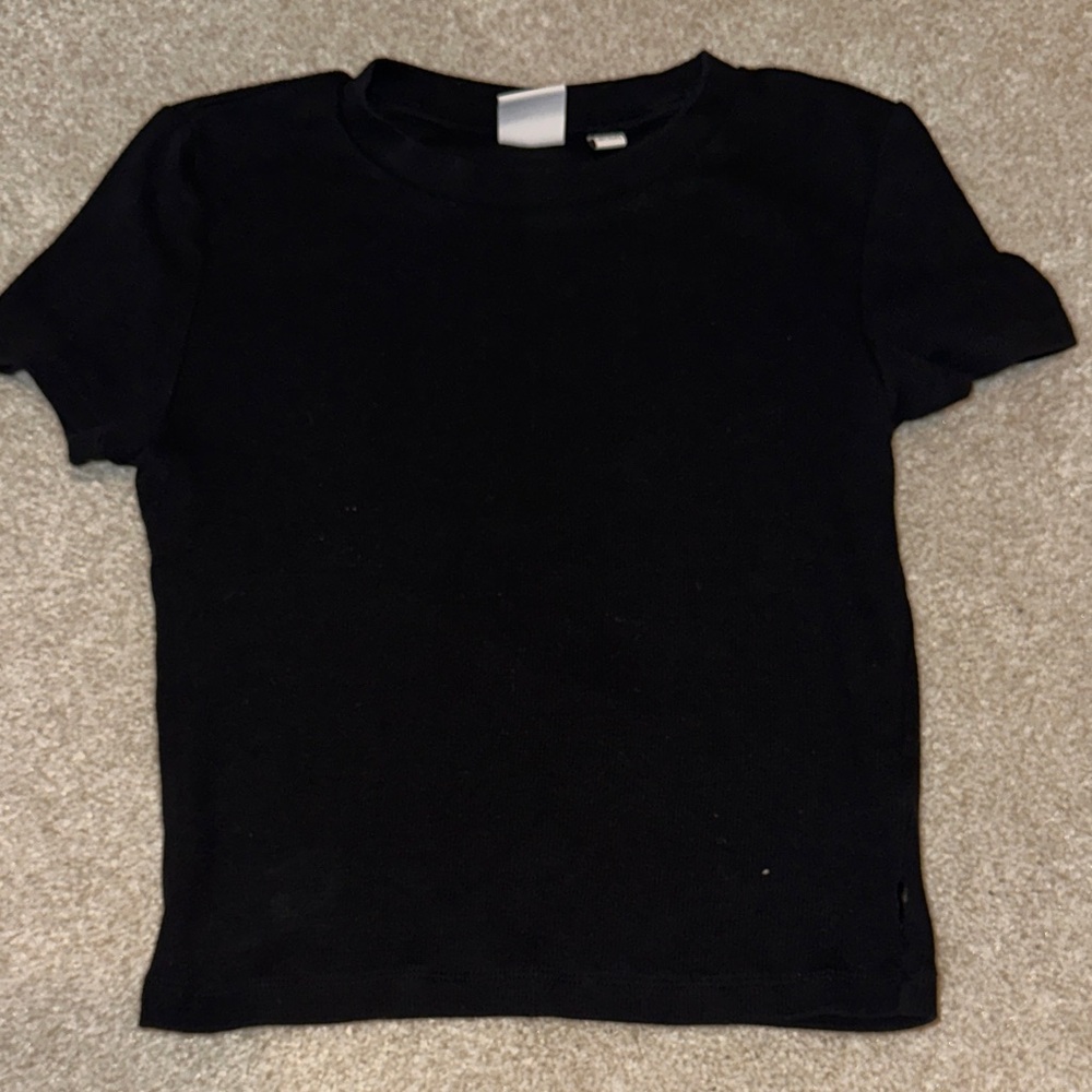 TNA Black Short Sleeve Crewneck Tee